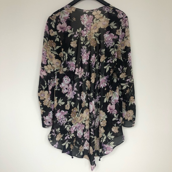 Floral Sheer Duster (Designer Unknown) - Picture 2 of 2